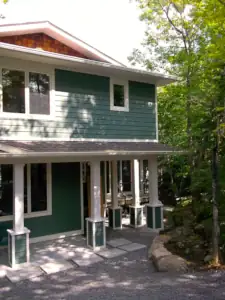 The large cottage has been built in the footprint of the much smaller existing cottage but incorporates significantly more living space.
